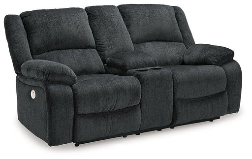 Draycoll Power Reclining Loveseat with Console - Massey's Furniture Barn (Watertown, NY) 