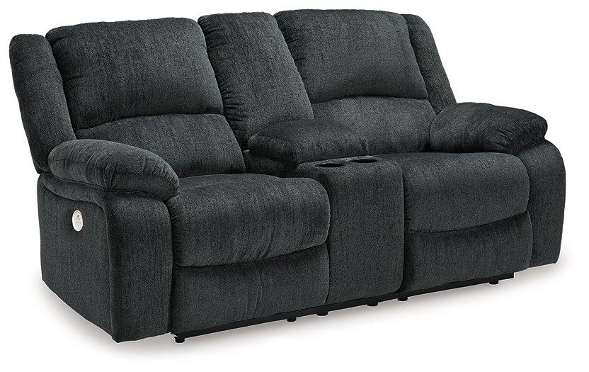 Draycoll Power Reclining Loveseat with Console