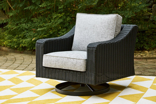 Beachcroft Outdoor Swivel Lounge with Cushion - Massey's Furniture Barn (Watertown, NY) 