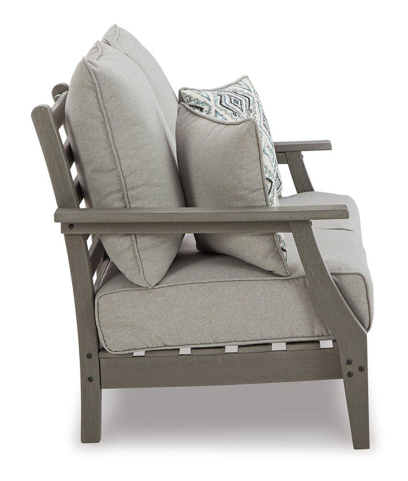 Visola Outdoor Sofa and Loveseat Set - Massey's Furniture Barn (Watertown, NY) 