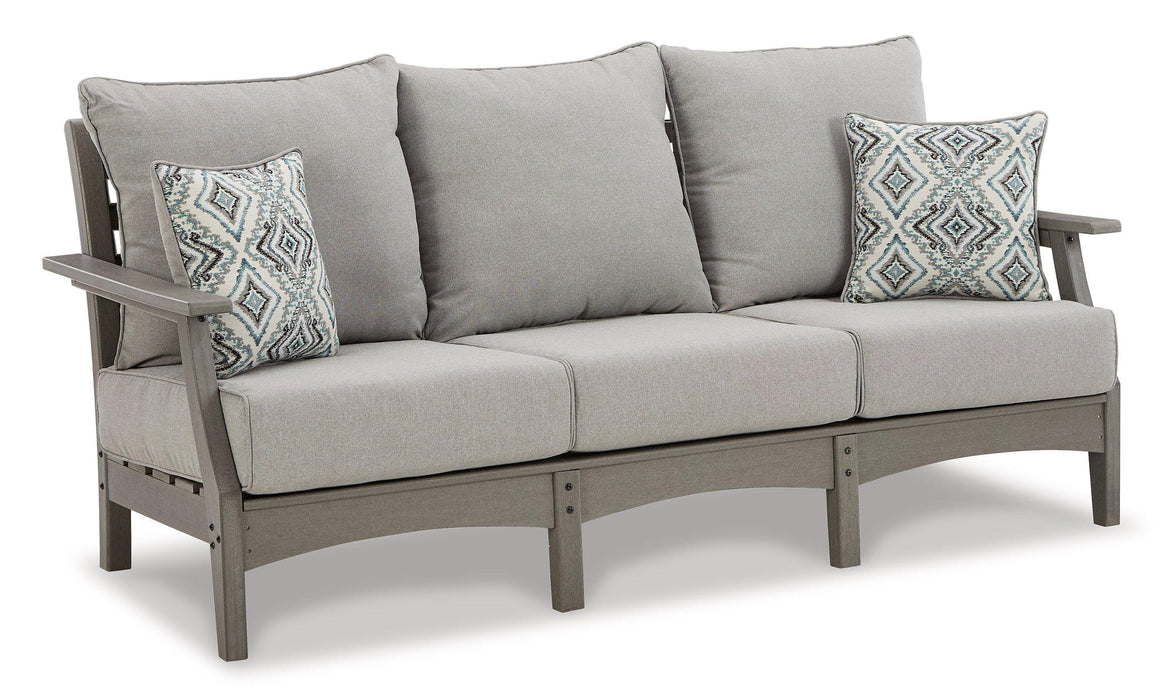 Visola Outdoor Sofa and Loveseat Set - Massey's Furniture Barn (Watertown, NY) 