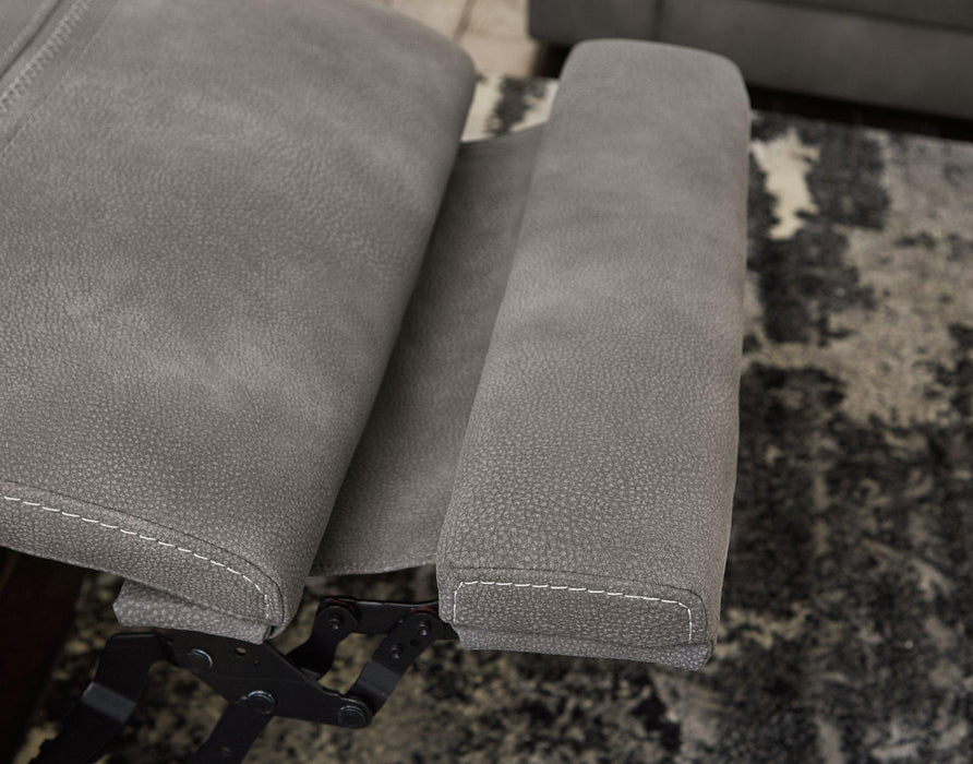 Next-Gen DuraPella Power Reclining Loveseat with Console - Massey's Furniture Barn (Watertown, NY) 