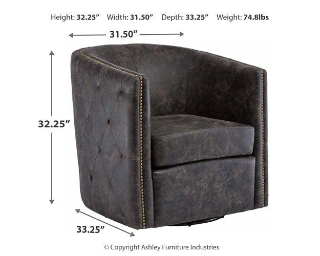Brentlow Swivel Accent Chair - Massey's Furniture Barn (Watertown, NY) 