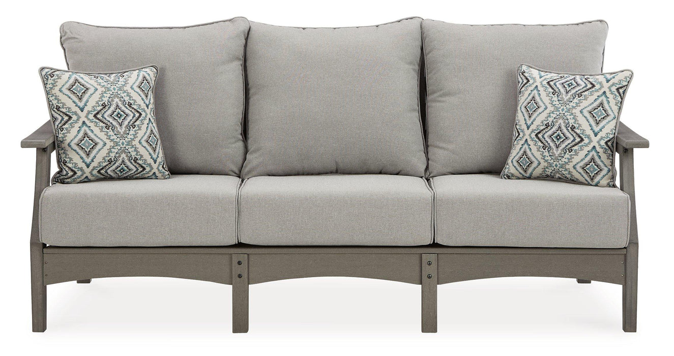 Visola Outdoor Sofa and Loveseat Set - Massey's Furniture Barn (Watertown, NY) 