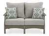 Visola Outdoor Sofa and Loveseat Set - Massey's Furniture Barn (Watertown, NY) 