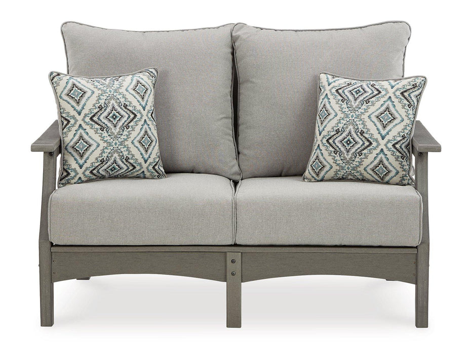 Visola Outdoor Sofa and Loveseat Set - Massey's Furniture Barn (Watertown, NY) 