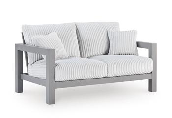 Hurley Park Outdoor Loveseat with Cushion - Massey's Furniture Barn (Watertown, NY) 
