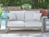 Hurley Park Outdoor Loveseat with Cushion - Massey's Furniture Barn (Watertown, NY) 