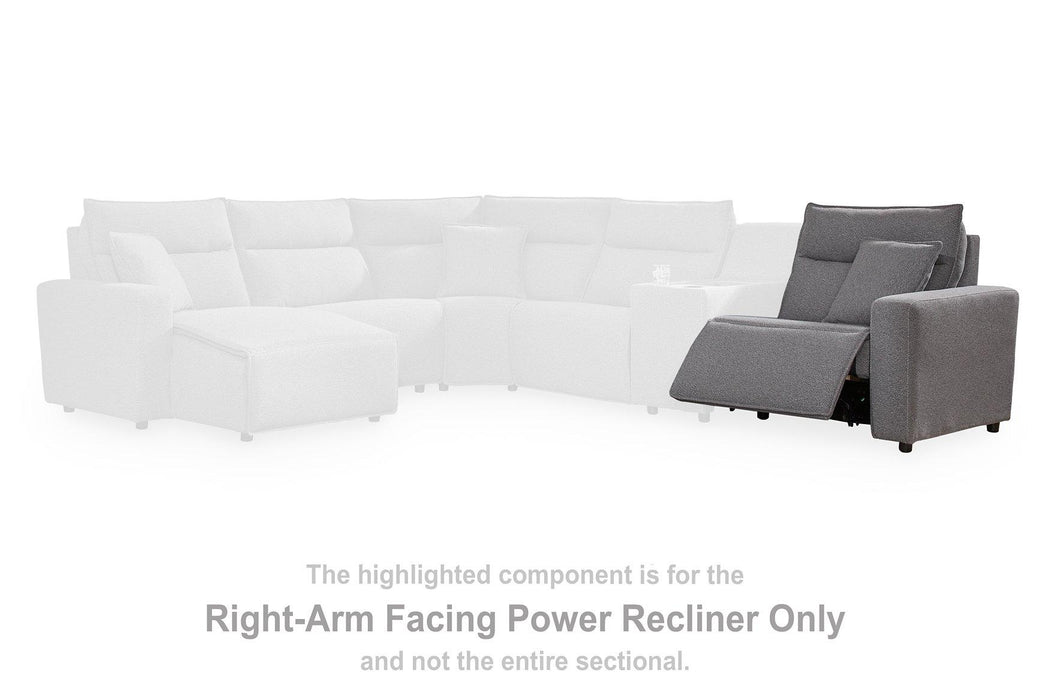 Modmax II Power Reclining Sectional with Audio Consoles - Massey's Furniture Barn (Watertown, NY) 