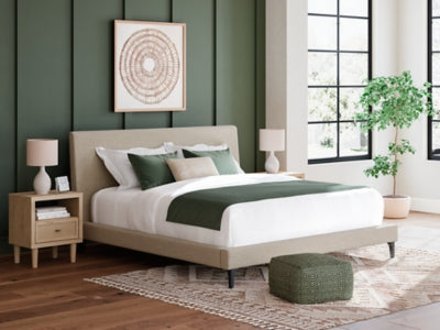 Cielden Upholstered Bed with Roll Slats - Massey's Furniture Barn (Watertown, NY) 