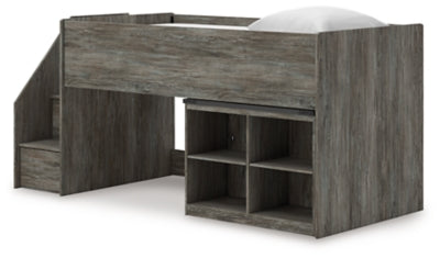 Frandern Loft Bed with Bookcase Storage - Massey's Furniture Barn (Watertown, NY) 
