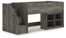 Frandern Loft Bed with Bookcase Storage - Massey's Furniture Barn (Watertown, NY) 