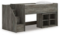 Frandern Loft Bed with Bookcase Storage - Massey's Furniture Barn (Watertown, NY) 