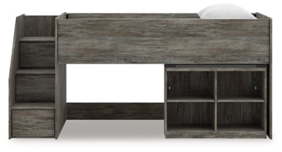 Frandern Loft Bed with Bookcase Storage - Massey's Furniture Barn (Watertown, NY) 