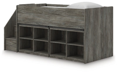 Frandern Loft Bed with Bookcase Storage - Massey's Furniture Barn (Watertown, NY) 