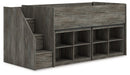 Frandern Loft Bed with Bookcase Storage - Massey's Furniture Barn (Watertown, NY) 