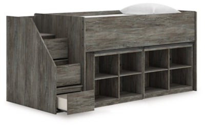 Frandern Loft Bed with Bookcase Storage - Massey's Furniture Barn (Watertown, NY) 
