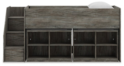 Frandern Loft Bed with Bookcase Storage - Massey's Furniture Barn (Watertown, NY) 