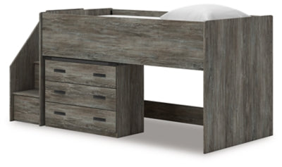 Frandern Loft Bed with Drawer Storage - Massey's Furniture Barn (Watertown, NY) 