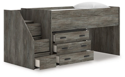 Frandern Loft Bed with Drawer Storage - Massey's Furniture Barn (Watertown, NY) 