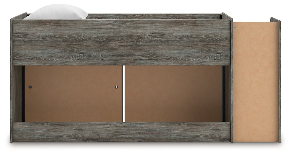 Frandern Loft Bed with Bookcase and Drawer Storage - Massey's Furniture Barn (Watertown, NY) 