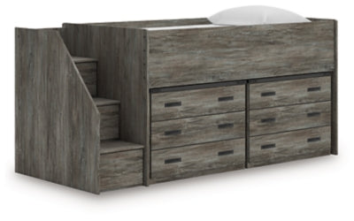Frandern Loft Bed with Drawer Storage - Massey's Furniture Barn (Watertown, NY) 