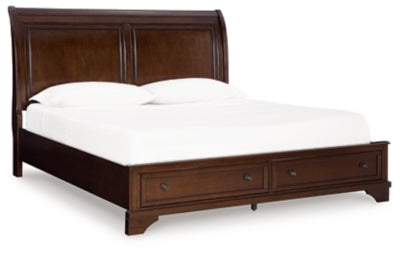 Trellington Sleigh Storage Bed - Massey's Furniture Barn (Watertown, NY) 