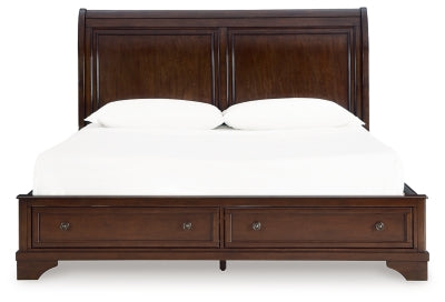Trellington Sleigh Storage Bed - Massey's Furniture Barn (Watertown, NY) 