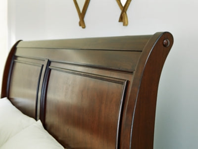 Trellington Sleigh Storage Bed - Massey's Furniture Barn (Watertown, NY) 