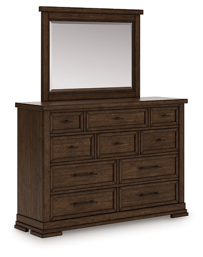 Taffenbrook Dresser and Mirror - Massey's Furniture Barn (Watertown, NY) 
