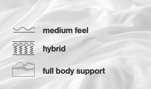 Chime 10 Inch Hybrid 10 Inch Mattress and Pillow - Massey's Furniture Barn (Watertown, NY) 