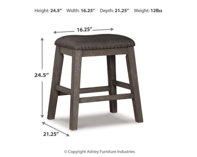 Caitbrook Counter Height Upholstered Bar Stool - Massey's Furniture Barn (Watertown, NY) 