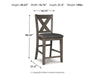 Caitbrook Counter Height Upholstered Bar Stool - Massey's Furniture Barn (Watertown, NY) 