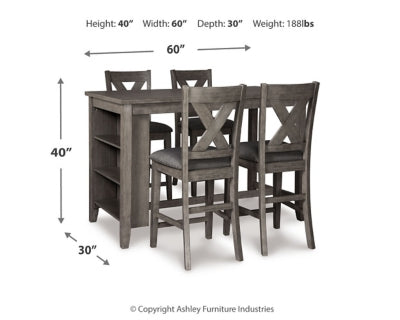 Caitbrook Counter Height Dining Package - Massey's Furniture Barn (Watertown, NY) 