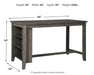 Caitbrook Counter Height Dining Table - Massey's Furniture Barn (Watertown, NY) 