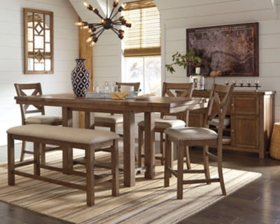 Moriville Counter Height Dining Set - Massey's Furniture Barn (Watertown, NY) 