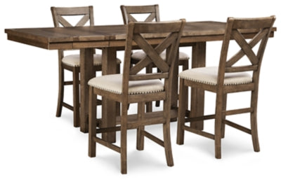 Moriville Counter Height Dining Set - Massey's Furniture Barn (Watertown, NY) 