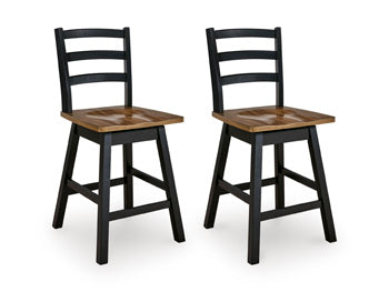 Wildenauer Counter Height Swivel Barstool - Massey's Furniture Barn (Watertown, NY) 