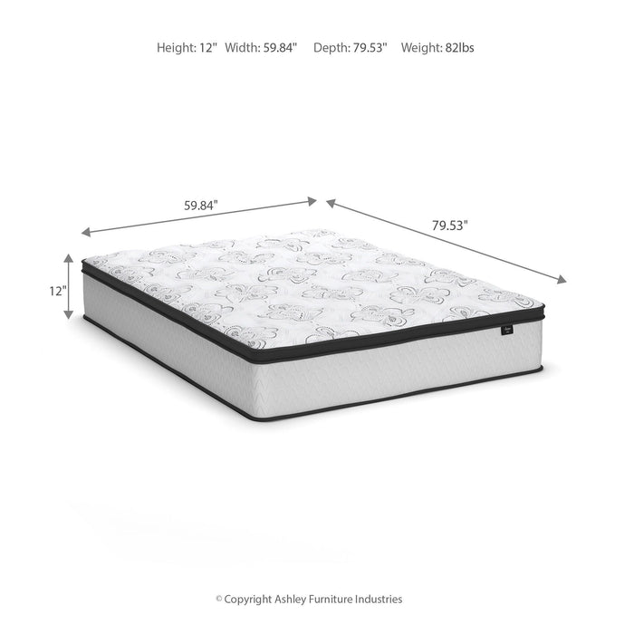 Chime 12 Inch Hybrid Mattress in a Box - Massey's Furniture Barn (Watertown, NY) 