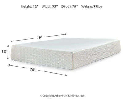Chime 12 Inch Memory Foam Mattress in a Box - Massey's Furniture Barn (Watertown, NY) 
