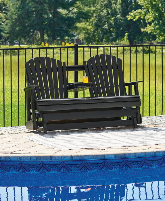 Hyland wave Outdoor Glider Loveseat - Massey's Furniture Barn (Watertown, NY) 