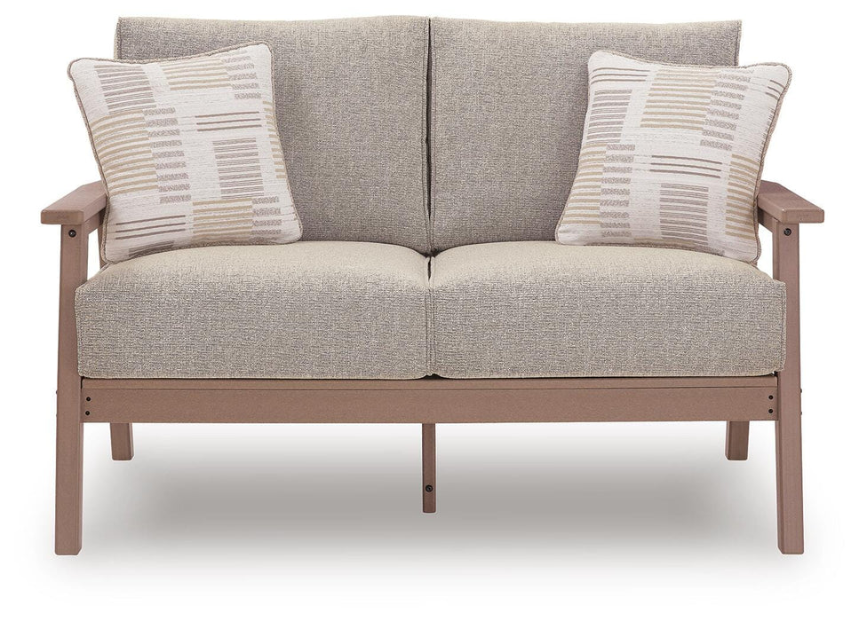 Cliffs Beach Outdoor Loveseat with Cushion