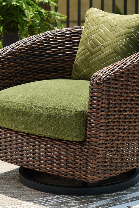 Horizon Hall Outdoor Swivel Lounge Chair with Cushion - Massey's Furniture Barn (Watertown, NY) 