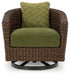 Horizon Hall Outdoor Swivel Lounge Chair with Cushion - Massey's Furniture Barn (Watertown, NY) 