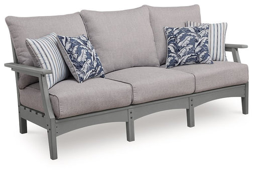 Lone View Bay Outdoor Sofa with Cushion - Massey's Furniture Barn (Watertown, NY) 