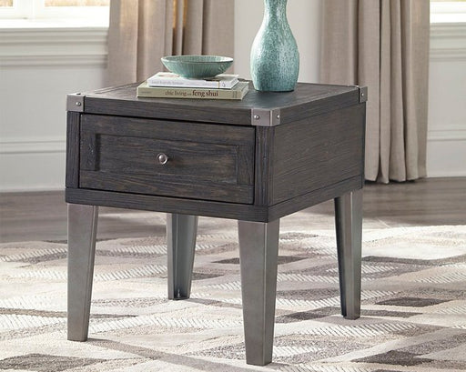 Todoe End Table with USB Ports & Outlets - Massey's Furniture Barn (Watertown, NY) 