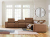 Rally-Up Power Reclining Sectional with Console - Massey's Furniture Barn (Watertown, NY) 