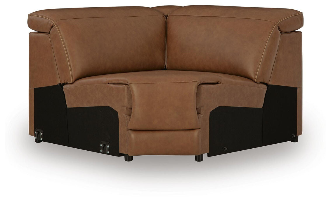 Rally-Up Power Reclining Sectional with Console - Massey's Furniture Barn (Watertown, NY) 