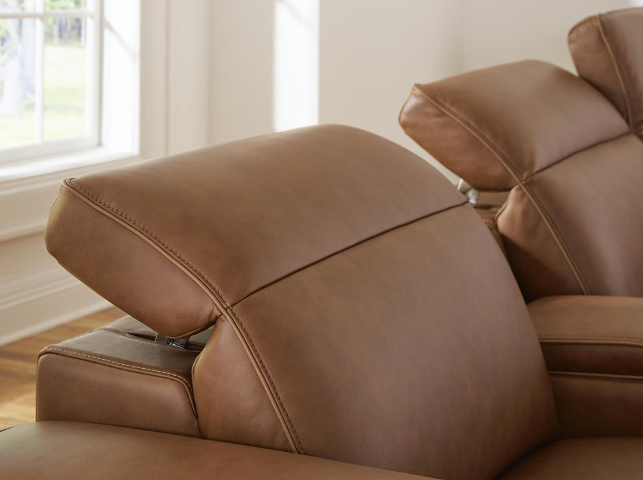 Rally-Up Power Reclining Sectional with Console - Massey's Furniture Barn (Watertown, NY) 