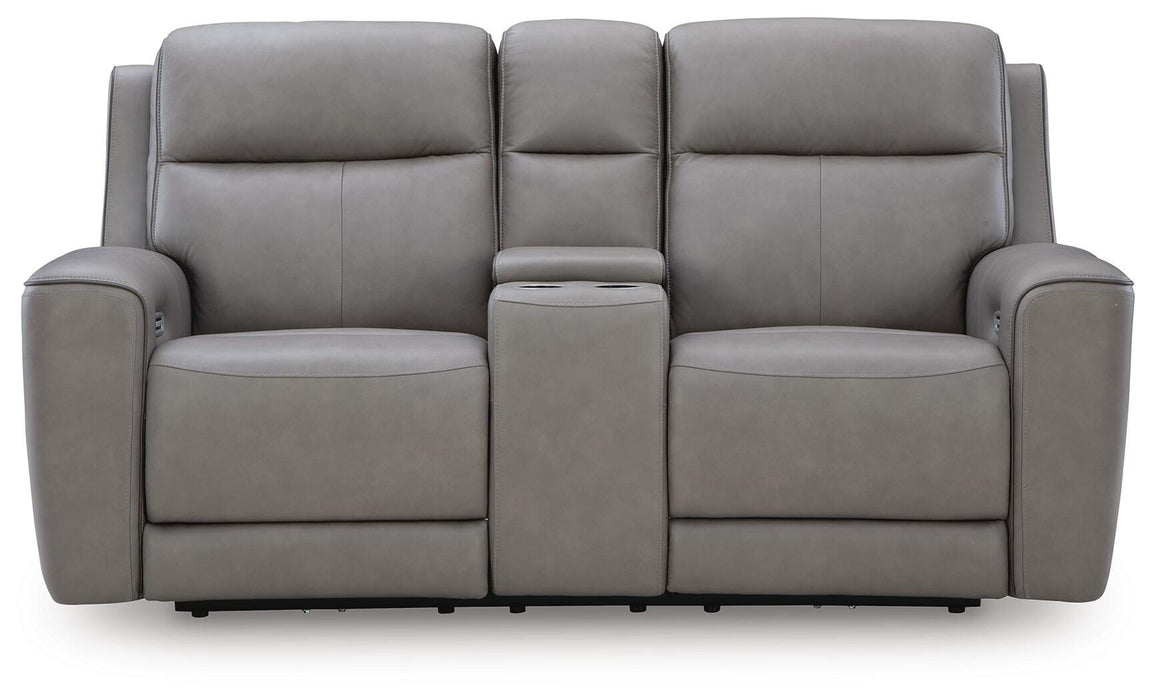 5Z-Relaxation Power Reclining Loveseat with Console - Massey's Furniture Barn (Watertown, NY) 